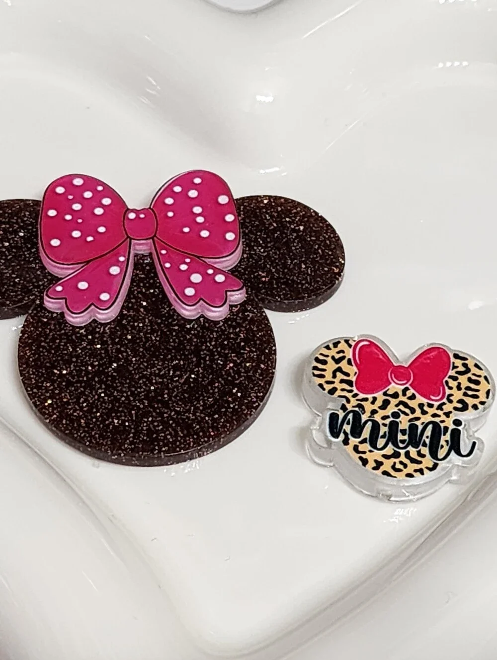 Mouse Flatback Focal Bead Badge Keychain Flats Planar Magnet Beaded Pen Jewelry